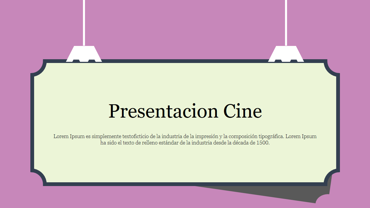 Free - Presentación de PowerPoint Cine Editable